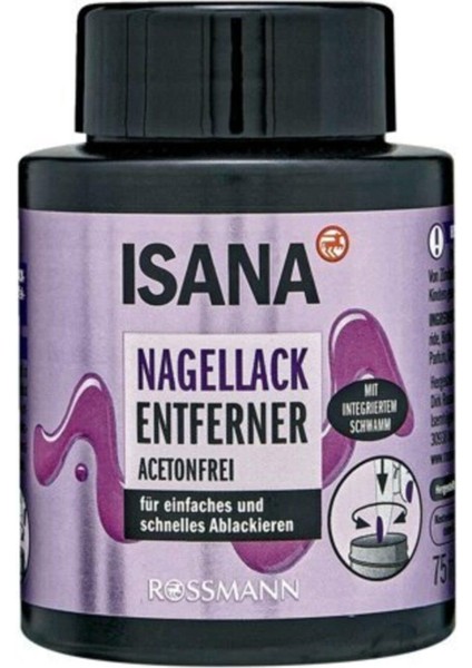 Isana Süngerli Asetonsuz Oje Çıkarıcı Biotin Gliserin ve Kayısı Çekirdeği Yağı