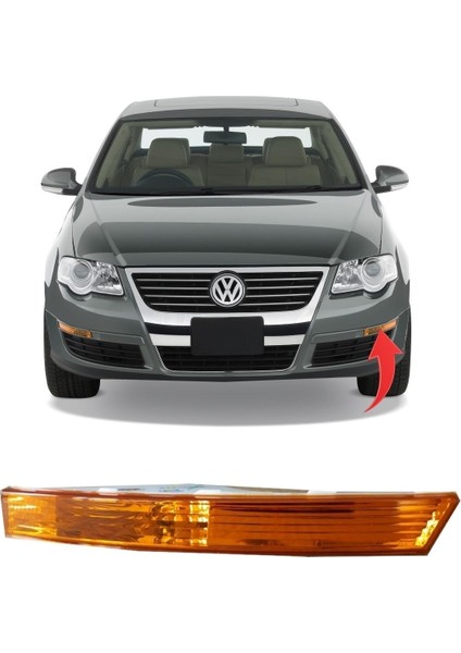 Vw Passat B6 Sol Tampon Sinyali Sarı 2006-2011 3C0953041J Uyumlu