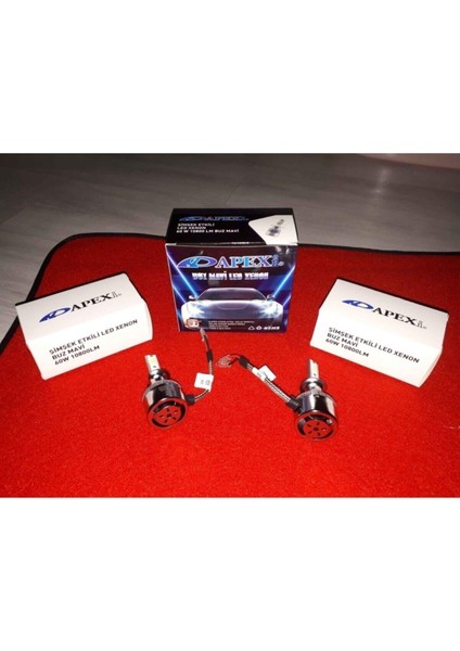 H7 Buz Mavi LED Xenon Far Ampulü LED Zenon Yeni Nesil Şimşek Etkili Champion Series