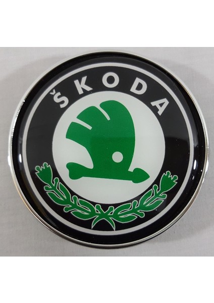 Oem Skoda Kaput Arması 7.5cm , Skoda Panjur Arması , Skoda Kaput Logosu , Skoda Panjur Logosu 7.5cm