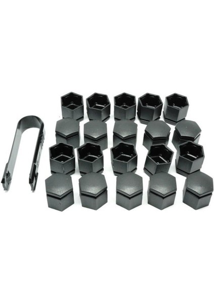 Opel Astra G, H, Corsa C, D, E, Zafira, Meriva Uyumlu Bijon Kapağı Seti Siyah 17X23MM (20 Adet)