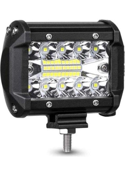 60W Kombo Aydınlatma 20 LED Çalışma Lambası Off Road Motorsiklet