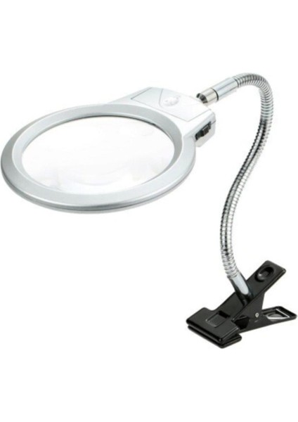 Paltava Ctn 2.5X130 mm 5X24 mm LED Aydınlatmalı Büyüteç,masa Üstü Metal Hortum Mandallı fiyatları