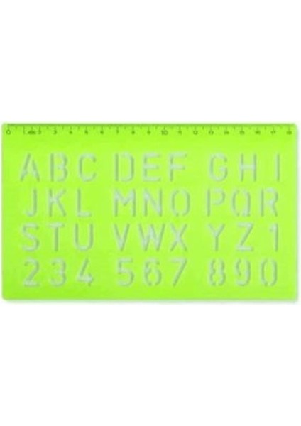 Büyük Harf Yazı Şablonu 20 mm