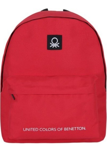 Benetton Ilkokul Sırt Çantası 42X13X28CM 70688 Kırmızı