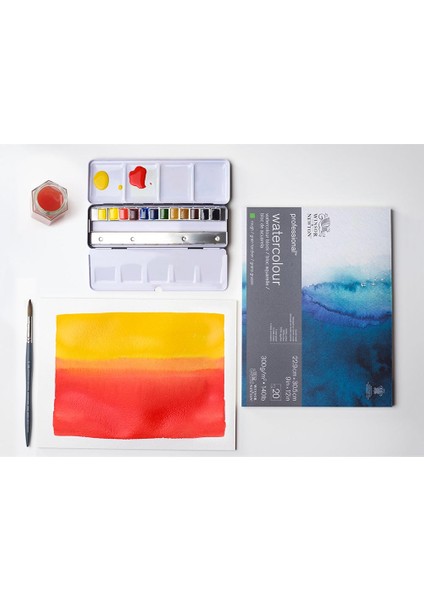 Professional Sulu Boya Bloknotu Naturel Dokulu 300GR 20 Sayfa 23X30,5CM fırsatları