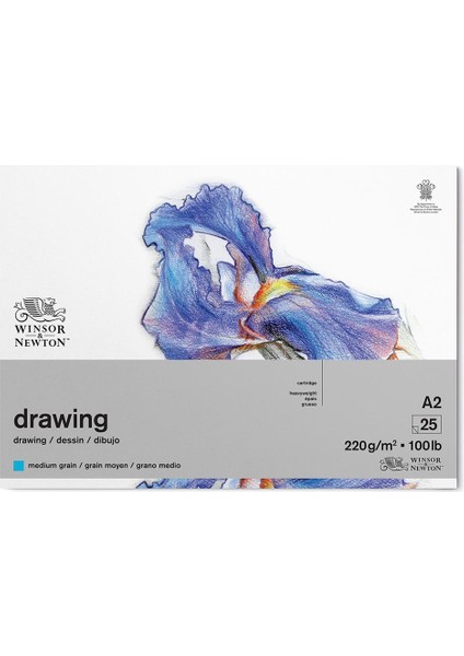 W&n Çizim Bloknotu Yapışkanlı Hafif Dokulu 220GR A2 25YAPRAK