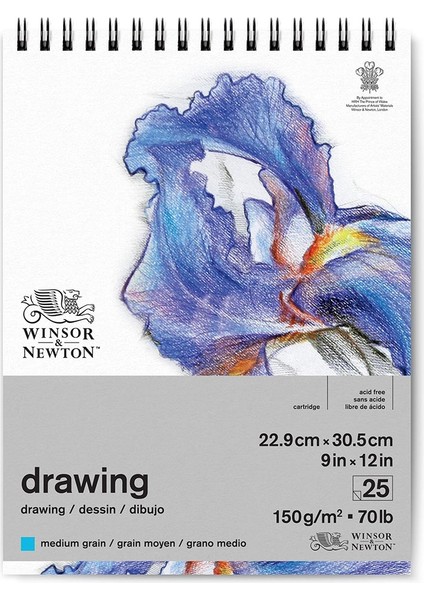 W&n Çizim Bloknotu Spiralli Hafif Dokulu 150GR 23X31CM 25YAPRAK
