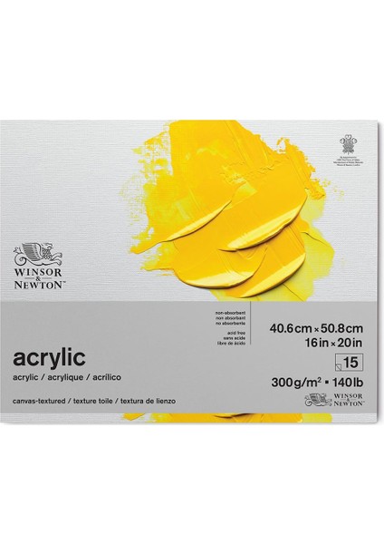 Akrilik Bloknotu Yapışkanlı 300GR 15 Sayfa 41X51CM