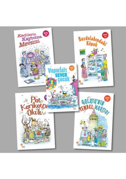 Yaşayan Kalem Hediyeli, Buzdolabındaki Köpek - Galata'nın Tembel Martısı + 3 Kitap, Behiç Ak 5 Kitap