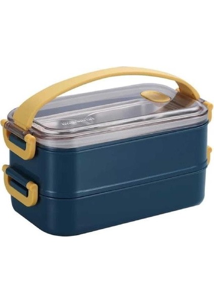 Çift Katmanlı 304 Paslanmaz Çelik Saklama Kabı