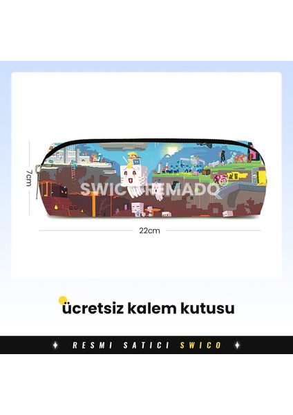 Kalem Kutulu Sevimli Karikatür Minecraft Okul Çantası (Yurt Dışından) modelleri