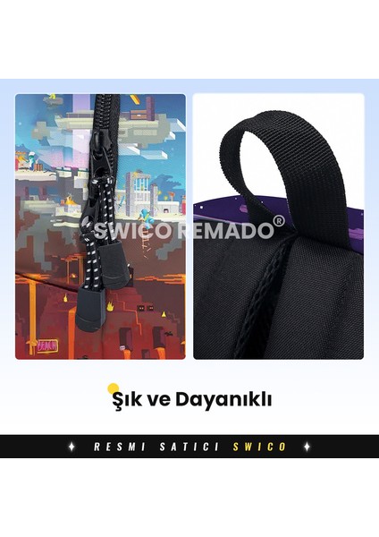 Kalem Kutulu Sevimli Karikatür Minecraft Okul Çantası (Yurt Dışından) indirimleri