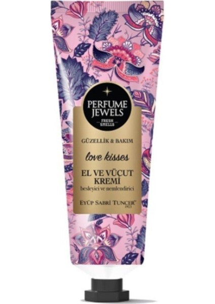 Perfume Jewels Love Kisses El ve Vücut Kremi 50 ml Tüp