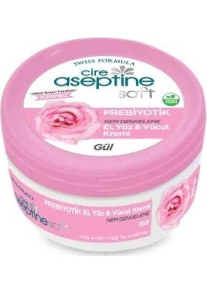 Cire Aceptine Soft Gül Prebiyotik Nemlendirici Bakım Kremi 30 ml