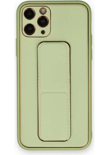 Apple iPhone 11 Pro Max Kılıf Coco Deri Standlı Kapak