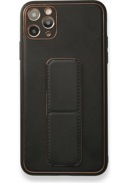 Apple iPhone 11 Pro Max Kılıf Coco Deri Standlı Kapak