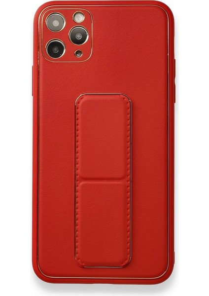 Apple iPhone 11 Pro Max Kılıf Coco Deri Standlı Kapak