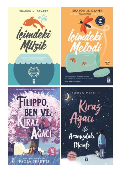 Içimdeki Müzik + Içimdeki Melodi + Filippo Ben ve Kiraz Ağacı + Kiraz Ağacı ile Aramızdaki Mesafe 4 Kitap Set