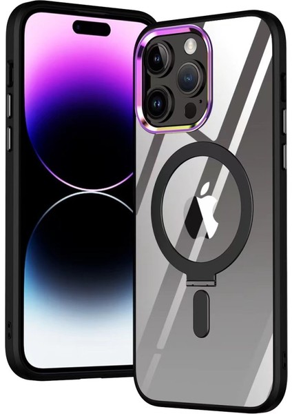 Apple iPhone 13 Pro Kılıf Mudo Magneticsafe Standlı Kapak