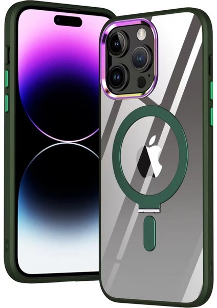 Apple iPhone 13 Pro Kılıf Mudo Magneticsafe Standlı Kapak