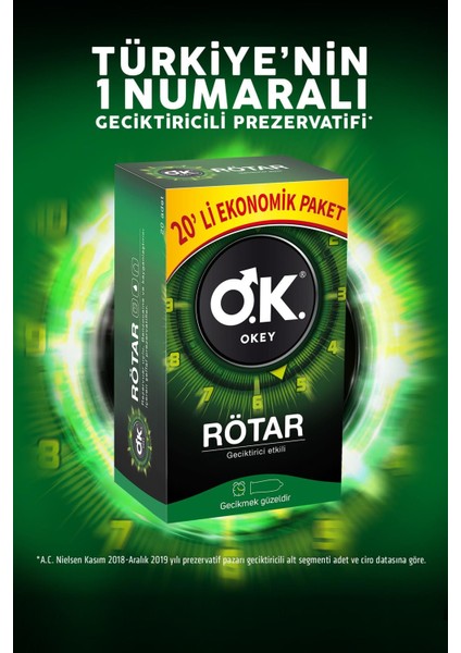 Klasik 20'li Prezervatif & Rötar 20'li Prezervatif