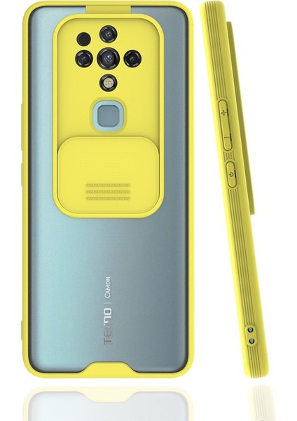 Tecno Camon 16 Kılıf Platin Kamera Koruma Silikon