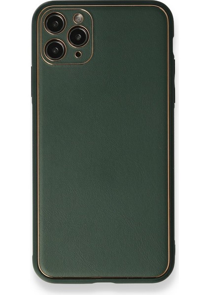 Apple iPhone 11 Pro Max Kılıf Coco Deri Silikon Kapak