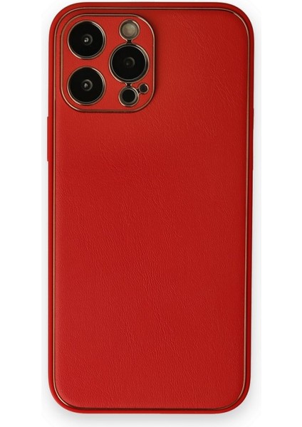 Apple iPhone 14 Pro Max Kılıf Coco Deri Silikon Kapak