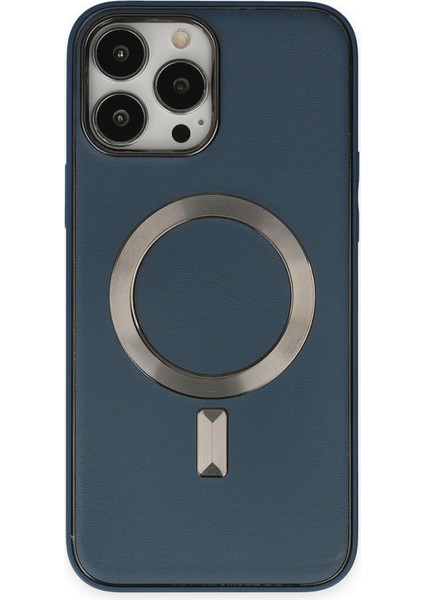 Apple iPhone 13 Pro Max Kılıf Coco Deri Magneticsafe Silikon