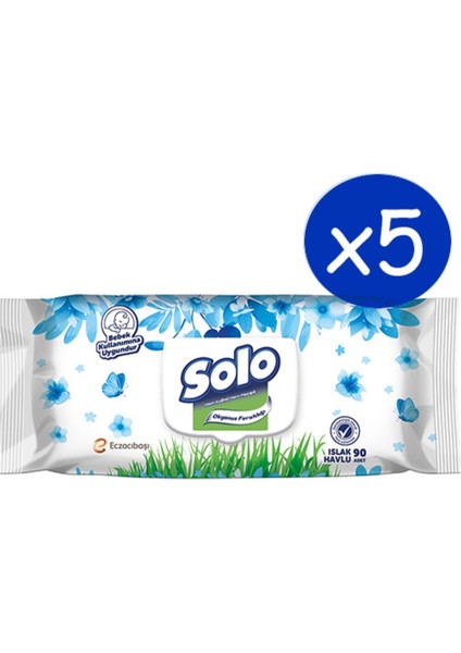 5 Paket Okyanus Ferahlığı Islak Mendili