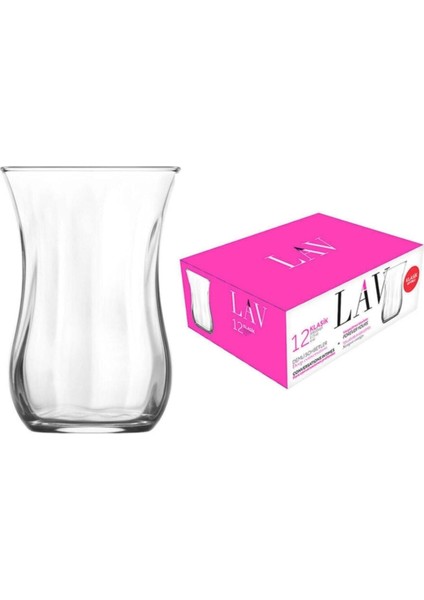 Lav Klasik Optikli Çay Bardağı 12'Li Lav Klasık