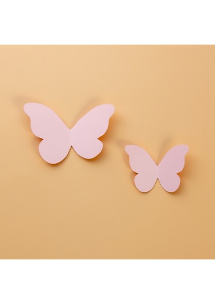 2 Adet Yaratıcı Kebek Kağıt Kesme Çekim Sahne (Pink) (Yurt Dışından)