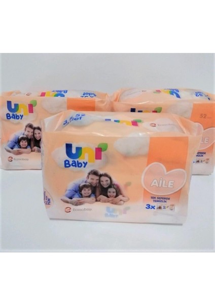 Aile Islak Mendil 3X52 3 Adet