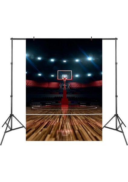 1.5m x 2.1m Basketbol Sahası Fotoğraf Arka Plan Bezi (Yurt Dışından)