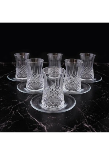12 Parça Baklava Model Heybeli Çay Seti