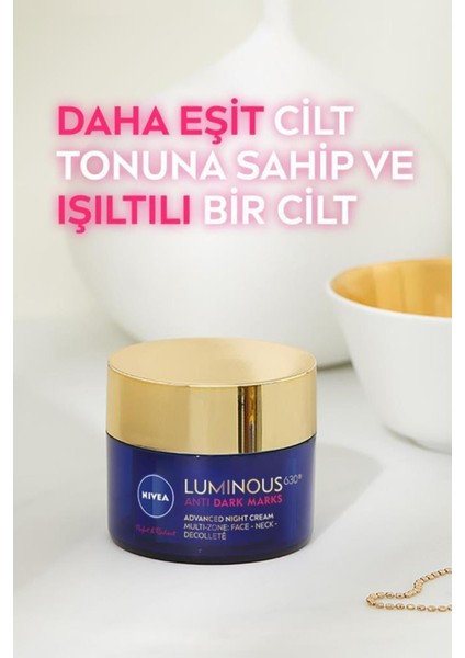 LUMINOUS630 Leke Karşıtı Serum 30ML ve LUMINOUS630 Leke Karşıtı Gece Yüz Kremi 50ML fırsatları