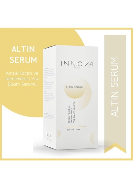 Kırışık Karşıtı ve Nemlendirici Gold Serum 30ML