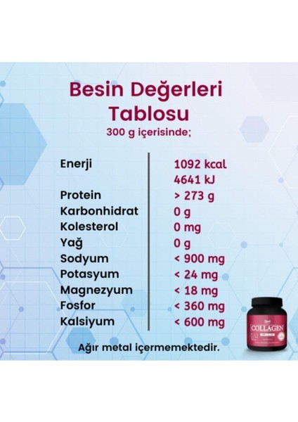 Destek Collagen Plus Powder 300 gr Hud Collagen Plus