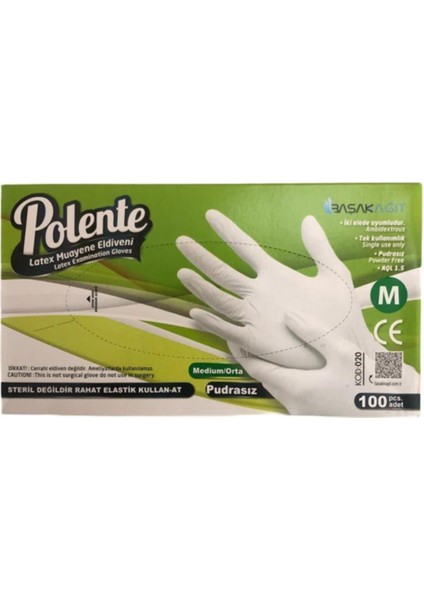 Pudrasız Latex Eldiven 100 Lü Paket M Beden Pudrasız Elviden 100 Lü Pkt fiyatları