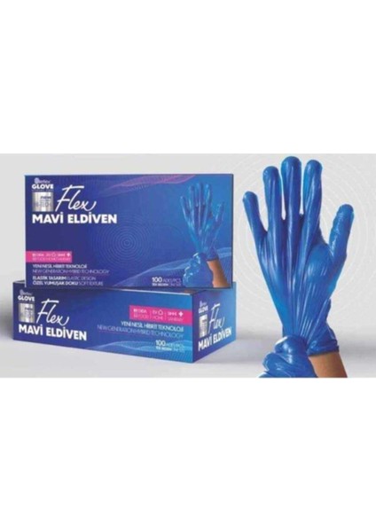 Reflex Flex Eldiven Flex Mavi Eldiven Midium Mavi Eldiven Latex Içrmez