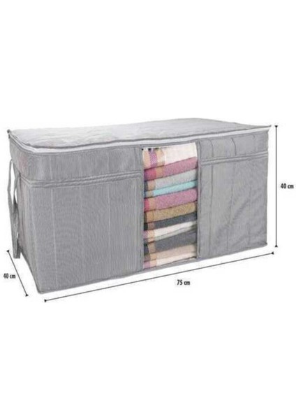 Tofipashop 2 Adet Pencereli Yastık-Yorgan Hurç Düzenleyici 75 x 40 x 40 cm fiyatları