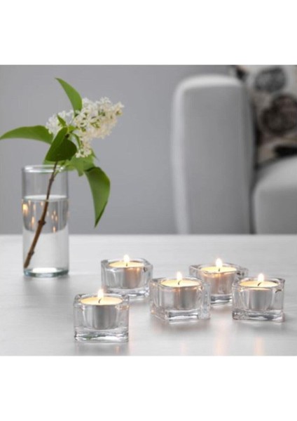 Glasıg Tealight Cam Mumluk 5 Adet