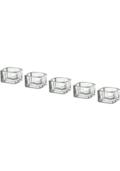 Glasıg Tealight Cam Mumluk 5 Adet