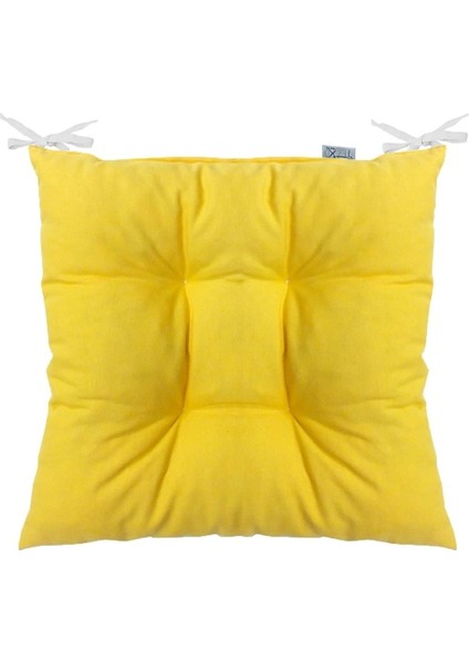 Pofidik Kare Sandalye Minderi 40 x 40 cm Sarı