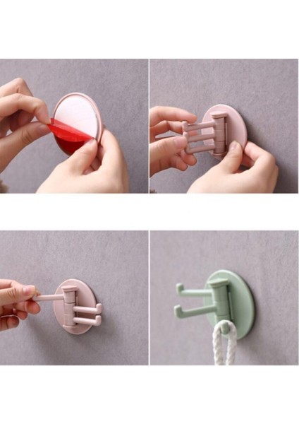 3 Kancalı Çok Amaçlı Plastik Askı fırsatları