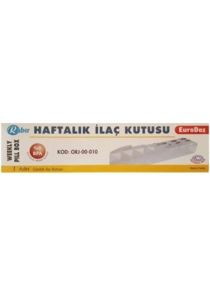Haftalık Ilaç Saklama Kutusu fiyatları
