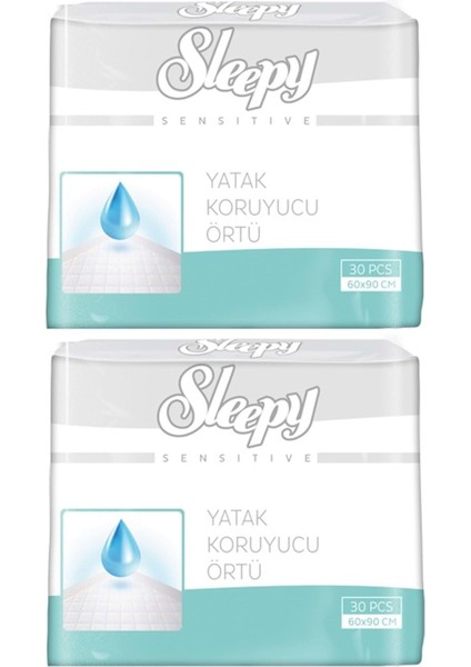 Hasta Yatak Koruyucu 2 Li Set 60*90 cm 60 Adet 2 Paket*30