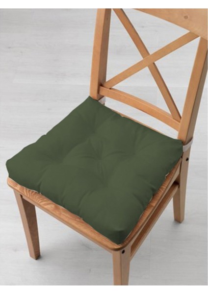 Siyah-Haki Kombin Pofidik Kare Sandalye Minderi 4'lü 40 x 40 cm modelleri