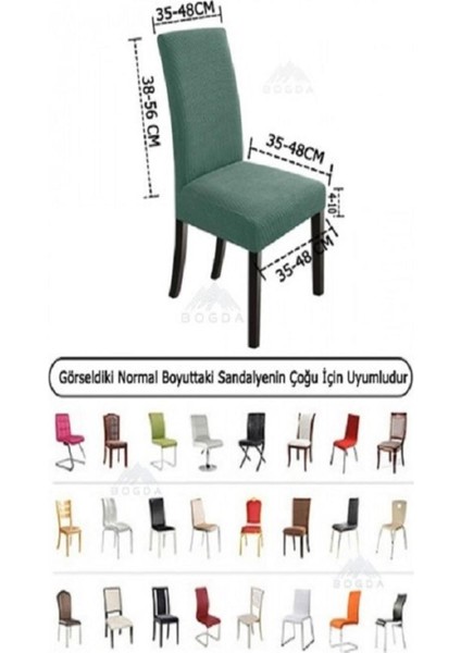 Balpeteği Likra Kumaşlı Sandalye Örtüsü , Lastikli Sandalye Kılıfı 1 Adet Bordo Rengi